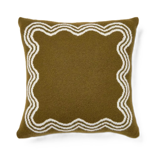 Jacquard knit accent throw - knit,